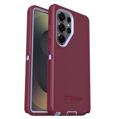 Image of OtterBox Samsung Galaxy S25 Ultra (Only) - Defender Series Case - Plum Mist (Pink & Blue) - Rugged & Durable - with Port Protection - Wireless Charging Compatible