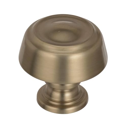 Amerock | Cabinet Knob | Golden Champagne | 1-3/16 inch (30 mm) Diameter | Kane | 1 Pack | Drawer Knob | Cabinet Hardware