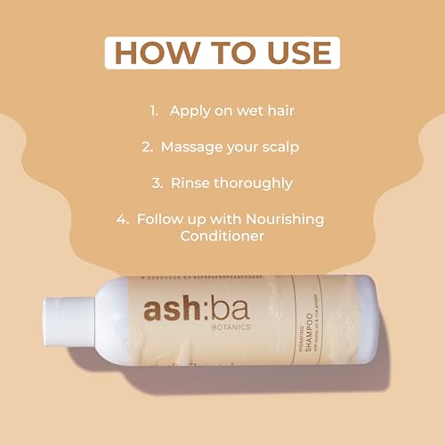 Ashba Botanics Hydrating Shampoo Straight,Wavy,Curly & Coily Hair|Curly Hair Shampoo Men & Women|Monoi Oil,Macadamia Oil,Green Tea Extract & Rice Protein|Hydrates,Balances Oil (Pack Of 1,237Ml)