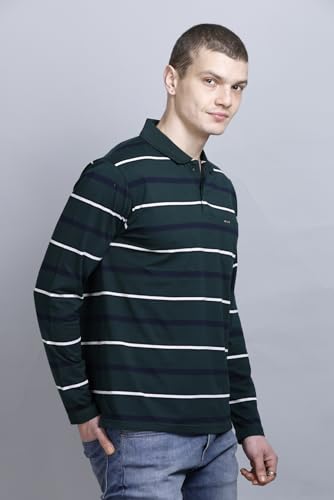 Image of Full Sleeve Polo T Shirt for Men Cotton with Pocket and Collar - Regular Fit Tshirt