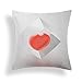 Rounuo Amore - Federa decorativa per divano, a forma di cubo, per esterni, astratto, quadrata, 45 x 45 cm, serie #26423