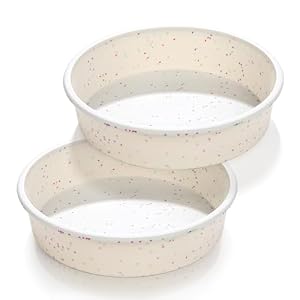 Vinino 8 Inch Silicone Round Cake Pans, Set of 2