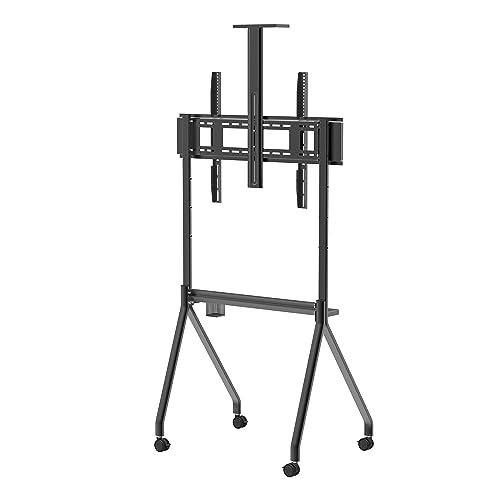 Image of BIG VUE TV Cart, Stand for LCD LED 4K Flat Screen TVs for Bedroom, Living Room, Studio Classic Design, Home Decor (Trolley, 42-86 Inch)