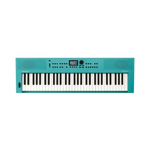 Teclado para creación musical Roland GO:KEYS 3 | Teclado de 61 notas | Generador ZEN-Core con más de 1.000 sonidos integrados | Altavoces estéreo integrados – Turquesa