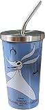 KCare The Nightmare Before Christmas 15oz Steel Travel Tumbler with Steel Straw (Zero)