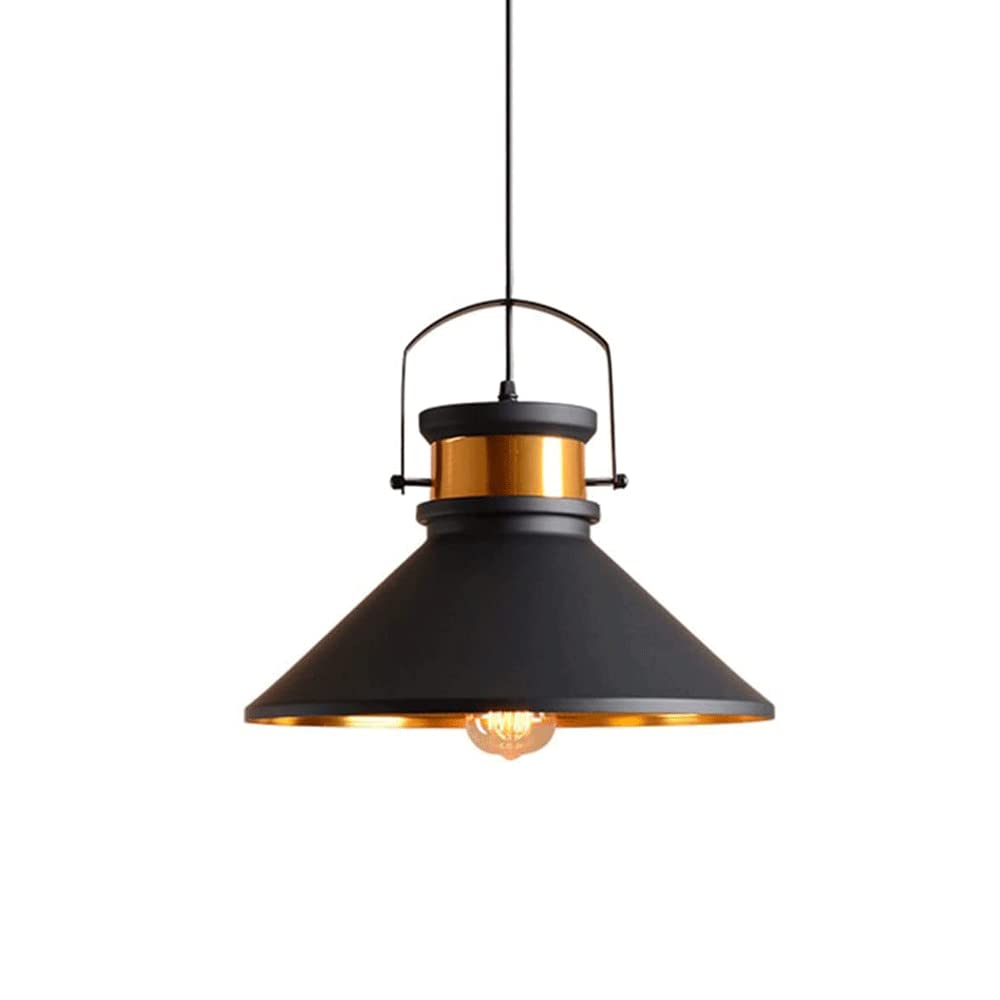 Iluminación de techo industrial E27 en hierro forjado para barras de restauración