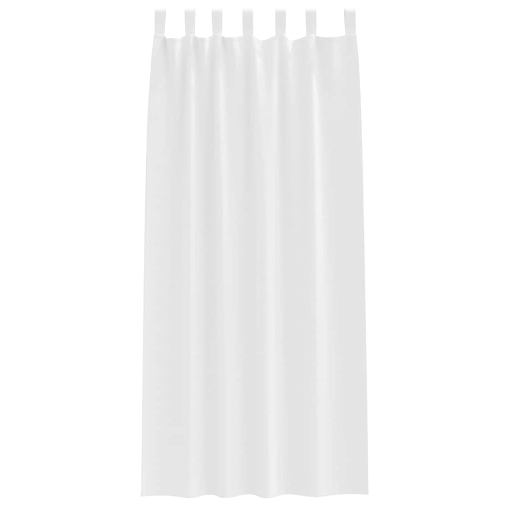 Générique Zasłony zaciemniające 2 panele czysta biel 225 x 140 cm