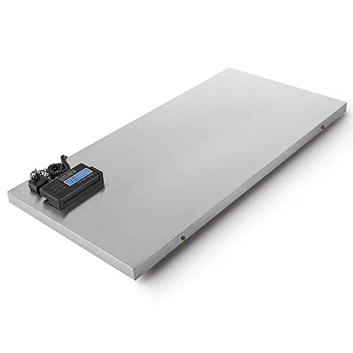 40lb Digital LCD Livestock Vet Platform Scale Hog Dog Pig Sheep Animal Pet Scale with Stainless Steel Platform for Floor Bench Office Weight Weighing