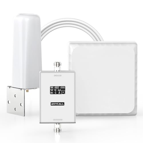 ANYCALL Mobilfunk Verstärker für Band 3/20, Handy Signalverstärker für Haus und Büro, 4G LTE 3G GSM Repeater Empfangsverstärker Handy Kompatibel mit Europäischen Netzbetreibern, 360-Grad-Antenne