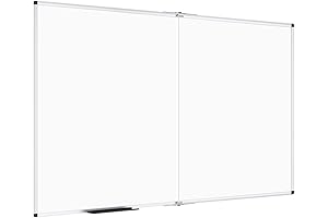 VIZ-PRO Portable Whiteboard, 72 x 40 Inches, Mobile Magnetic Surface