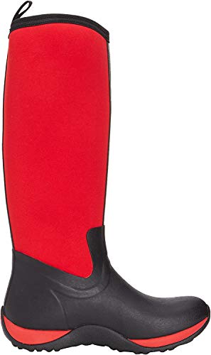 MuckBoots Women's Artic Adventure Snow Boot,Black/Red,10 M US