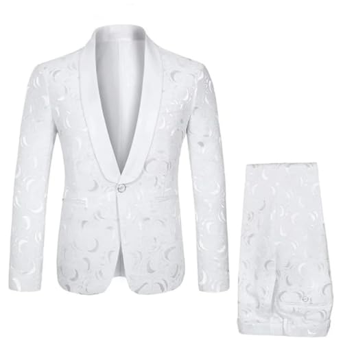 Men's 3-Piece Slim Fit Suit Blazer Vest Pants Wedding Prom Business and Casual Events3