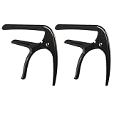 Kapodaster Gitarre Kapodaster für Akustik- und E-Gitarren 6-Saiten Akustik Kapodaster Gitarre Zubehör 2 Packungen (2 Schwarz)