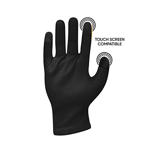 Foco Unisex Adult Reusable Stretch Touch Screen Compatible Text Gloves 2 Pack, Team Color, Small Medium Us #TOP4