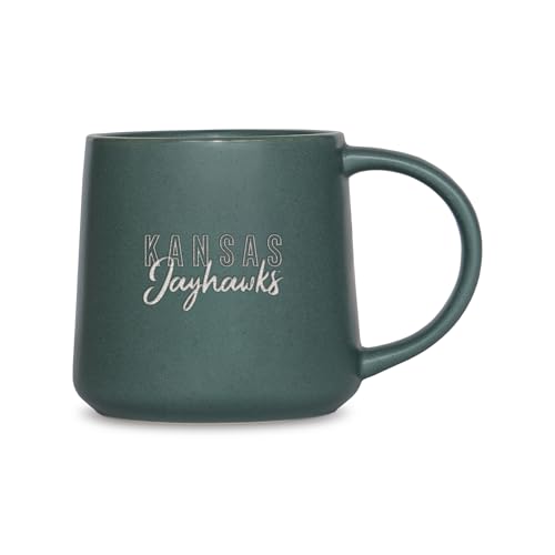 Rico Industries NCAA Kansas Jayhawks Sage 16oz Ceramic Taper Mug