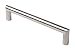 Produktbild Moderner Möbel-Griff Edelstahl Schrankgriff für Kinderzimmer Küchen-Griff rund | Schubladengriff Edelstahl matt gebürstet | Profil Ø 13 mm | Höhe 35 mm | Länge 397 x 13 x 384 mm | Möbelbeschläge von GedoTec®