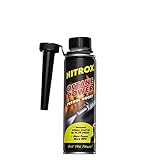 Nitrox Car Octane Booster and Petrol Boost Powerful Fuel System Injector Cleaner 300ml Additive Treatment Cleaning Engine Emissions Combustion Chambers Remove Debris High Performance Increase MPG BHP