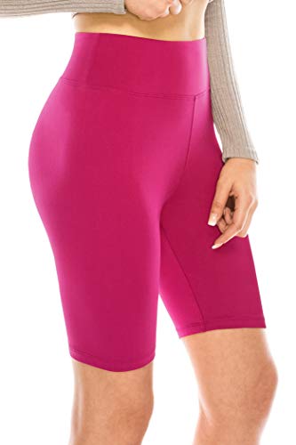 Image of ALWAYS Women's High Waist Bike Shorts - Athletic Workout Tummy Control Stretch Running Yoga Pants