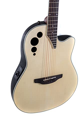 Applause AP521200 Elite Ae44-4S Electro Acoustic Guitar Medium Body Depth Cutaway Untinted thumb #2