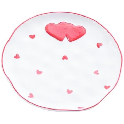 Assiette en céramique Amosfun pour la Saint-Valentin Cover