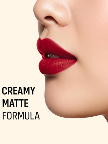 Image of FLiCKA Lip Poetry Matte Lipstick| Enriched With Vitamin E, Sulphate Free, Moisturizing, Long Lasting Upto 6Hrs, 02 Jack & Jill, 4g