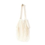 【Dauerhaft Material】100% Baumwolle Netz Einkaufen Handtasche, langlebig, umweltfreundlich und gute Atmungsaktivität für die Lagerung. Maschinenwäsche mit kaltem Wasser und trocknen leicht ohne zu taumeln.