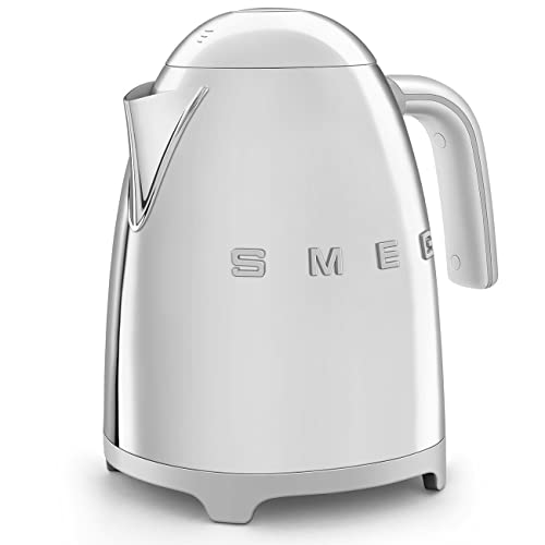 50’s Style Jug Kettle, Soft Opening, 360 Swivel Base, Anti-Slip Feet, 300W, 1.7L, Stainless Steel