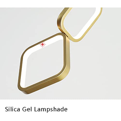 Plafonnier suspendu réglable LED 17W éclairage anti-éblouissement noir
