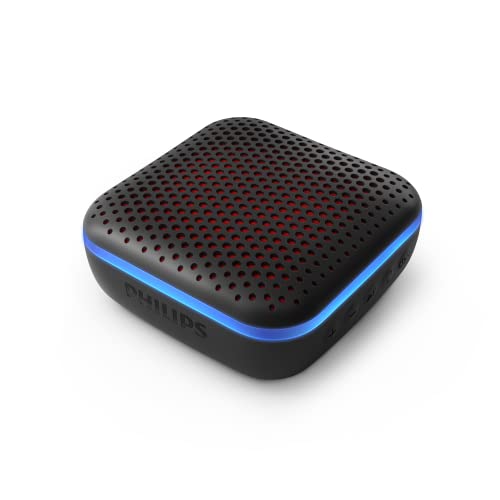 Image of Philips Audio Bluetooth Speaker TAS2505B, 6W with LED Lights (Built-in Microphone, Durable and IPX7 Waterproof, 10 Hours' Playback Time, 20-m Range) Black