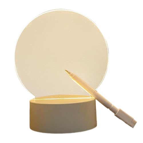 Lavagna bianca illuminata. Tavola bianca luminosa con LED, tavolo da disegno luminoso in acrilico, lampada da scrittura cancellabile, versatile lavagna bianca illuminata, utilizzabile in casa, bar,
