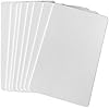 Premium Blank PVC Cards for ID Badge Printers Graphic Quality White Plastic CR80 30 Mil for Zebra Fargo,Magicard Printers (20pcs)
