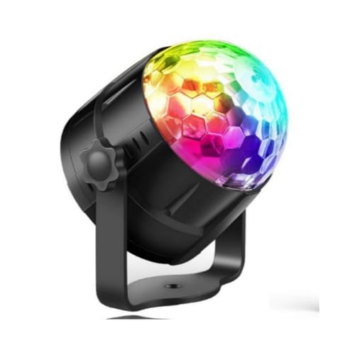 Globo de Luzes Coloridas Giratória Iluminação para Festa Decoração RGB e Balada