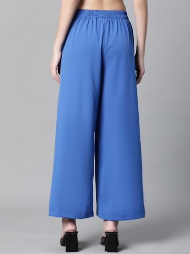 Image of oxolloxo Women Plain Elasticated Staright Flare Pant