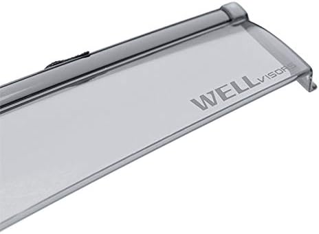 WellVisors Window Visors Wind Deflectors Compatible with Mercedes-Benz 2016-2022 GLC-Class X253 with Black Trim Rain Guards 3-847MB022