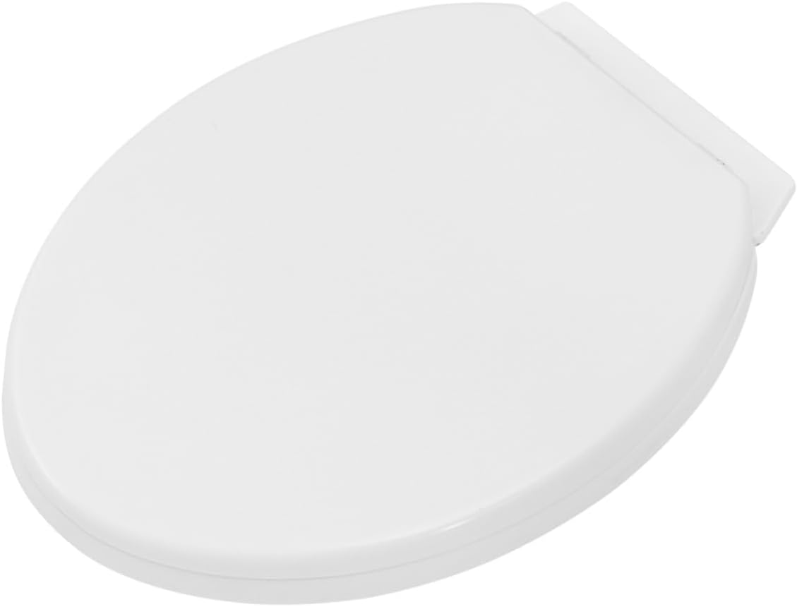 Pp Board Thick Toilet Seat Cover Shaped Lid for Bathroom Sturdy Hinges and Easy Installation
