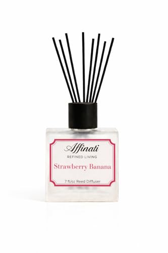 Difusor Reed Affinati Fresa Banana 7 fl oz con 8 varillas miniatura 1