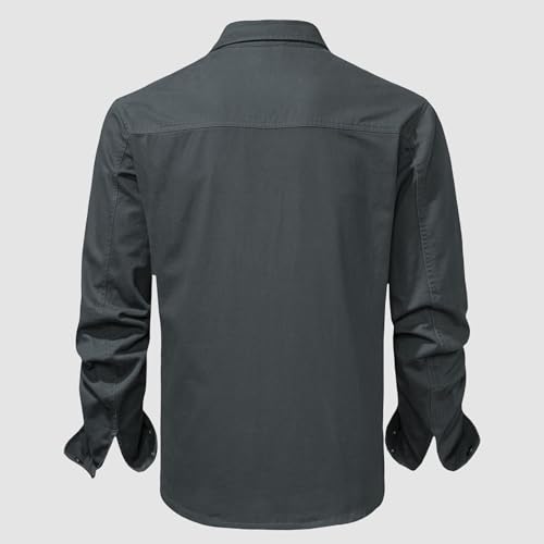 Chemise de travail en coton avec coupe décontractée confortable