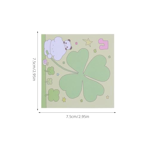 Blocs-notes Saint-Patrick SUPVOX : 30 mini carnets de notes détachables trèfle kawaii