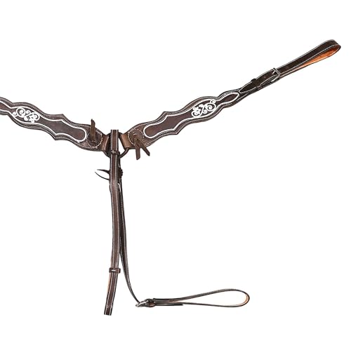 Brown Pecho-Pretal Vaqueta para Caballo