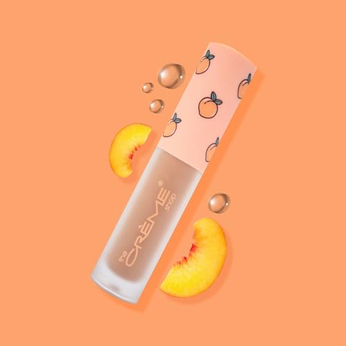 The Crème Shop Moisturizing Lip Gloss with Jojoba Oil, Coconut Oil & Vitamin C - Peach Cobbler