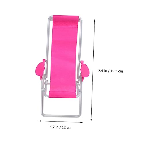 GANAZONO 6 Pçs Casa De Bonecas Minúscula Modelo De Cadeira Para Casa Decoração Dobrável Para Longue