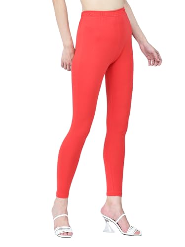 Image of Robinbosky Premium Stretchable Cotton Ankle Legging for Women | Suitable for Formal wear & Casual wear | High-End Elastic Makes The Leggings Squat Proof and Durable for Travel, Yoga, & Workout.