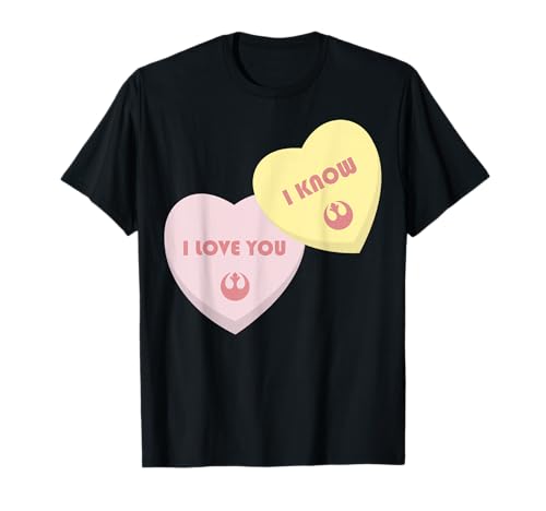 Logo Star Wars I Love You , I Know Candy Hearts Maglietta