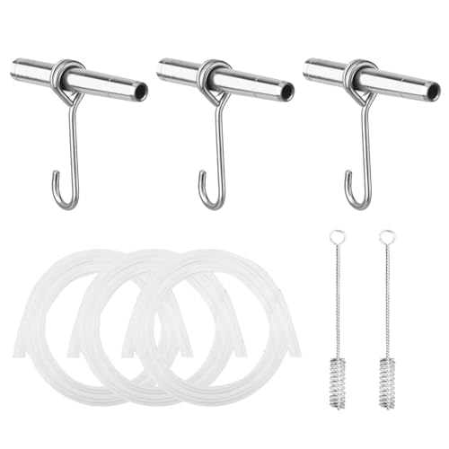 Kit de tapping de de arce - Toque de árbol de árbol de de arces, cepillos de limpieza de espilos | Spiles de árbol de arces de acero inoxidable con 6 ganchos, filtro de jarabes de arces e