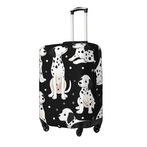 Cute Dalmatian Puppies Luggage Cover Elastic Washable Protector Anti-Scratch Travel Suitcase Covers With Concealed Zipper For 18-32 Inch Luggage Medium2