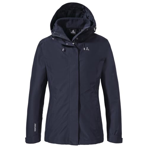 Schöffel Damen 3in1 Jacket Style Okere WMS, wasserdichte, atmungsaktive Outdoorjacke mit herausnehmbarer Fleecejacke, warme 3in1 Jacke mit verstellbarer Kapuze, navy blazer, 42 Schöffel Damen 3in1 Jacket Style Okere WMS, wasserdichte, atmungsaktive Outdoorjacke mit herausnehmbarer Fleecejacke, warme 3in1 Jacke mit verstellbarer Kapuze, navy blazer, 42