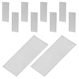 NUOBESTY 10 Stück Zinkanodenbleche 5X2cm Galvanisierte Zinkplatten für Fruchtbatterie Experiment Metallstreifen Chemie Unterricht Zubehör