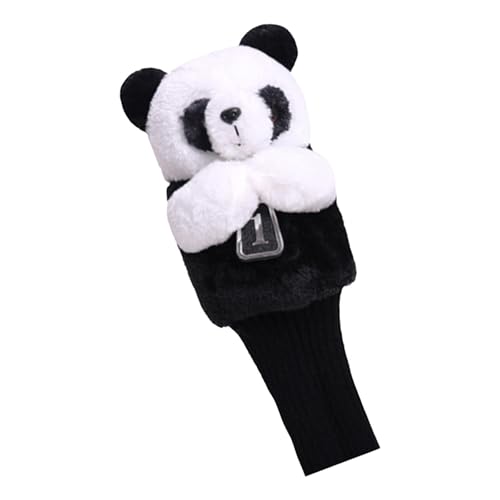 Golf Club Head Covers, Animal Plush Driver Headcover Soft Plush Panda Wood Shaft Protector Cute Practical Long Neck Golf Head Cover for Outdoor Sports