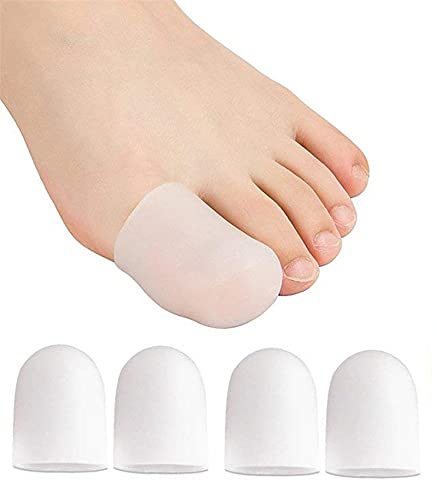 4 Capuchons gel d'orteils Original Protection des pieds contre les ampoules et les cors Unisexe Grands