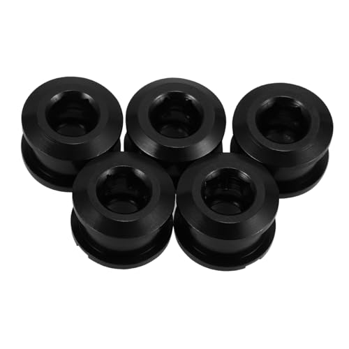 GOOHOCHY 5pcs Single Ring Bolt Fixing Screws for Mountain Bike Chainring Aluminum Alloy Bike Crank Arm Parts
